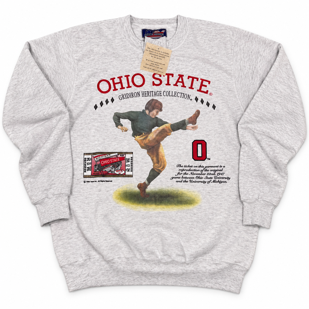 Vintage Ohio State Buckeyes Gridiron Heritage Sweatshirt