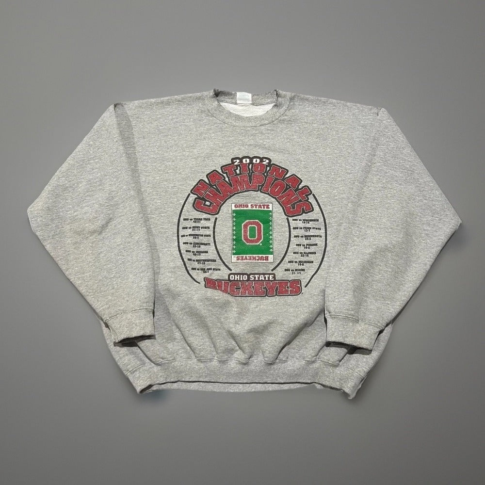 Vintage 2002 Ohio State Buckeyes National Champions Sweatshirt product photo 1