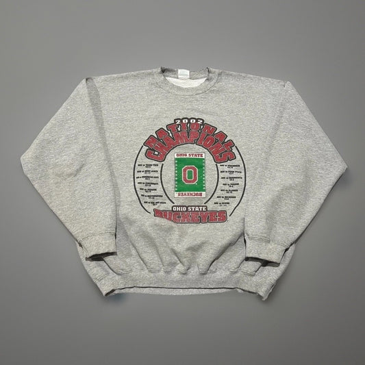 Vintage 2002 Ohio State Buckeyes National Champions Sweatshirt product photo 1