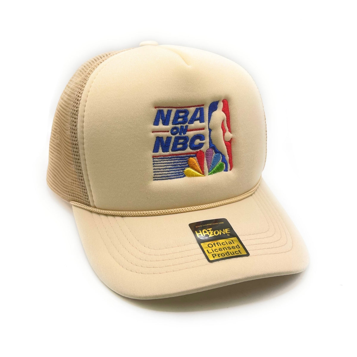 Retro 90s Basketball Mesh Trucker Snapback (Khaki) — photo 1 of 1