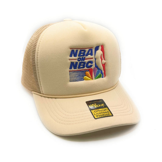 Retro 90s Basketball Mesh Trucker Snapback (Khaki) — photo 1 of 1