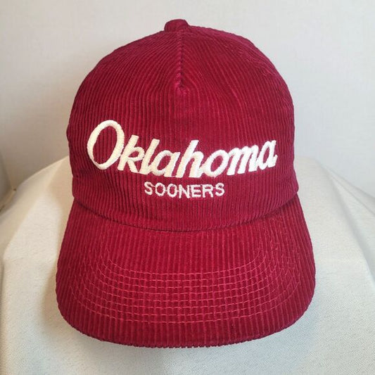 Vintage Sports Specialties Oklahoma Sooners Script Corduroy Cap product photo 1