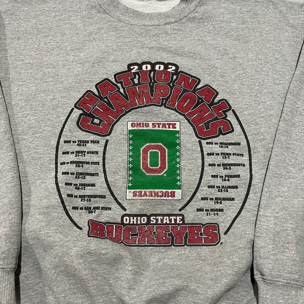 Vintage 2002 Ohio State Buckeyes National Champions Sweatshirt product photo 3