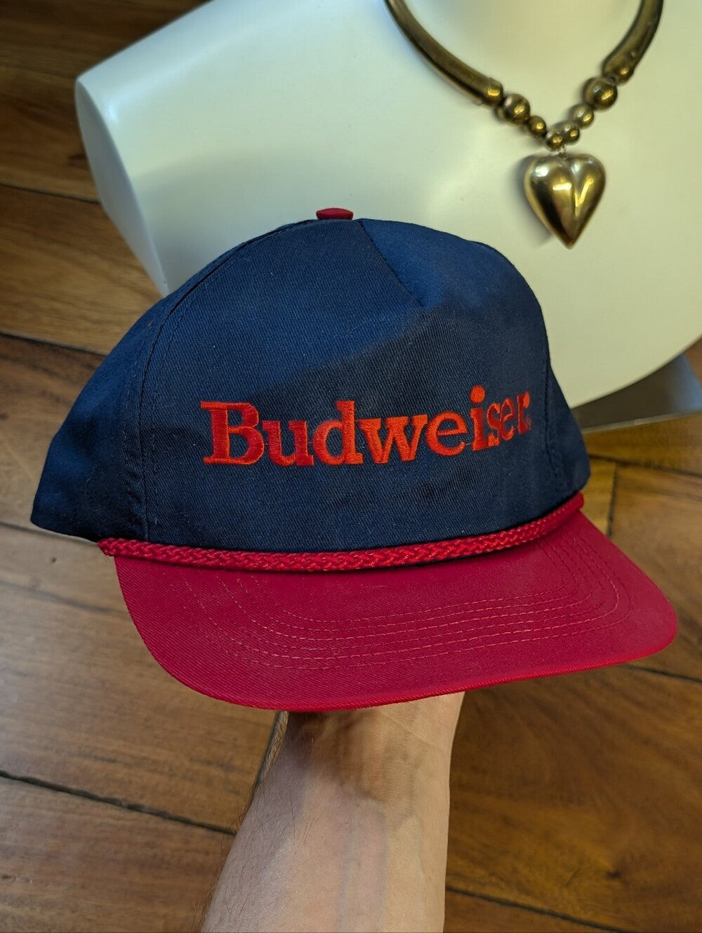 Vintage Budweiser Snapback Hat product photo 5