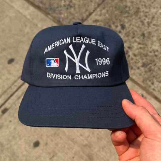Vintage-Inspired 1996 Yankees Division Champions Cap — listing photo 1